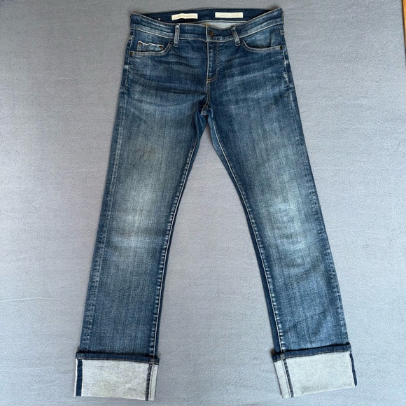 Pilcro and the Letterpress Denim - Anthropologie Pilcro and the Letterpress parallel cuffed jeans size 30 medium